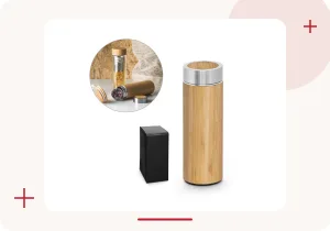 Bambusová termoláhev s čajovým infuzérem 430 ml
